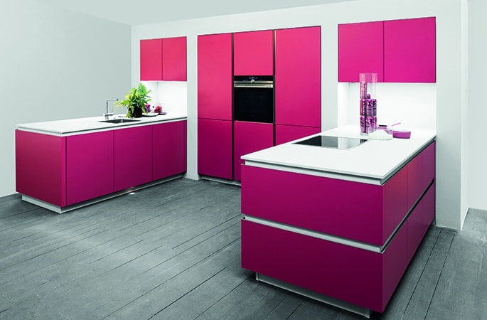Pink køkken